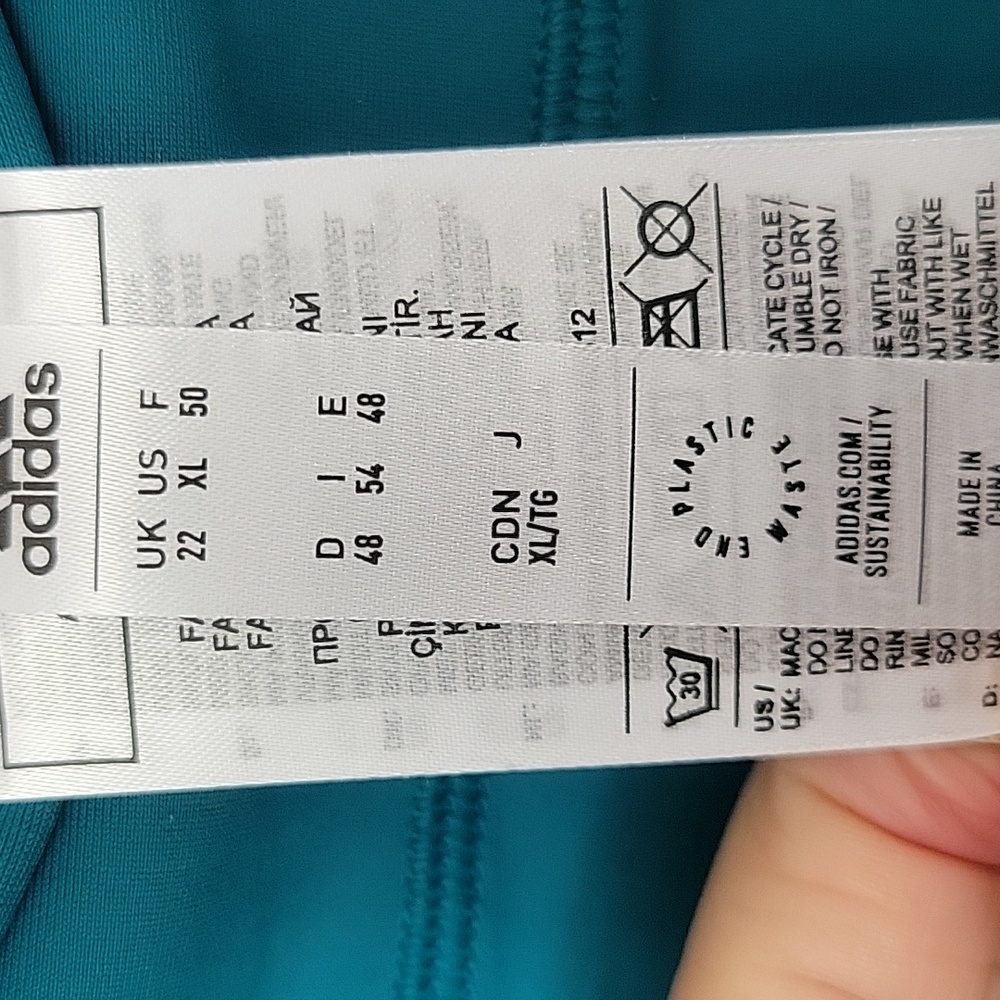 Adidias Full Coverage Swim Set, Green XL/2XL, NWT - Picture 10 of 10